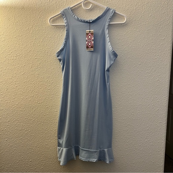 Ruffle Hem Bodycon Mini Dress - Picture 2 of 3